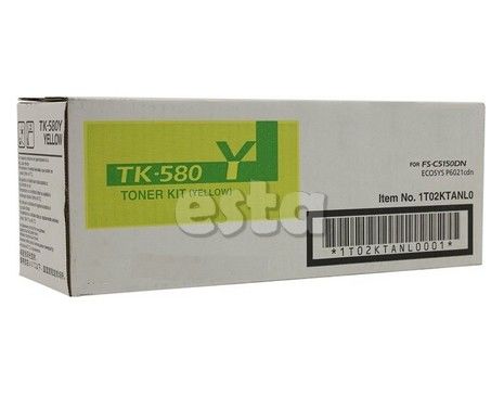 Κασέτες FS - C5150DN 4 τονωτικού TK580 Kyocera - πακέτο μαύρο/κυανό/ροδανιλίνης/κίτρινο