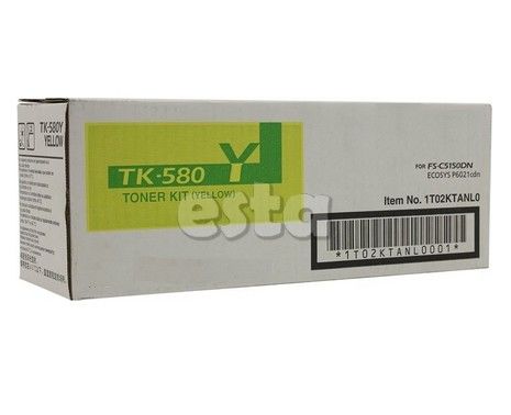 Kyocera TK - 580 Y, FS - C5150 Ecosys Toner Cartridge Κίτρινο Με χωρητικότητα 2.800 σελίδων