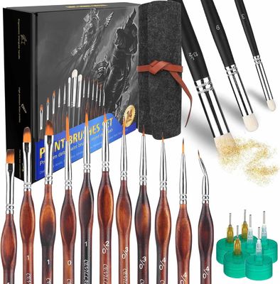 Ποιες είναι οι καλύτερες λεπτομέρειες Hobby Model Making Paintbrush Set για τη ζωγραφική μικρογραφίας