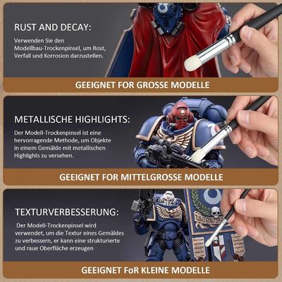 Ποιες είναι οι καλύτερες λεπτομέρειες Hobby Model Making Paintbrush Set για τη ζωγραφική μικρογραφίας