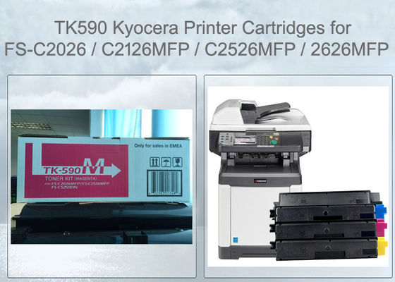 Kyocera TK590M Toner Cartridge Magenta Για FS-C2526 C2626 M6026 M6526 Αρχικό