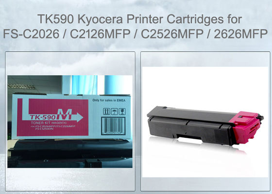Kyocera TK590M Toner Cartridge Magenta Για FS-C2526 C2626 M6026 M6526 Αρχικό