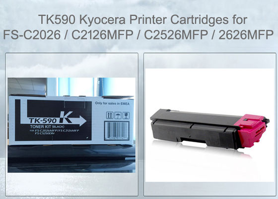 Kyocera TK-590 Ecosys FS-C2126MFP Συμβατό Πακέτο Rainbow Περιέχει 4 Τόνερ Χρωμάτων