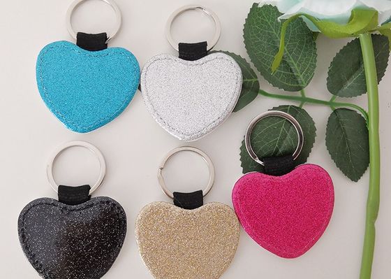 Δερμάτινα υπολίμαση Custom Blanks Keychain Καρδιά Στρογγυλό Σχήματα ορθογώνια