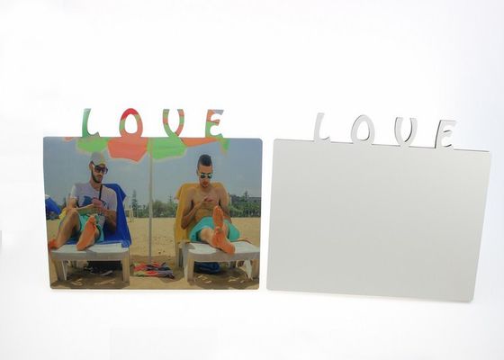 Κενό εξάχνωσης DIY ξύλινα κορνίζες φωτογραφιών Αγάπη MDF Κορνίζα φωτογραφίας Δώρο Ζωγραφικής